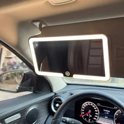 💡 Espejo LED de Maquillaje para Carro – Recargable & de Lujo 💄🚗