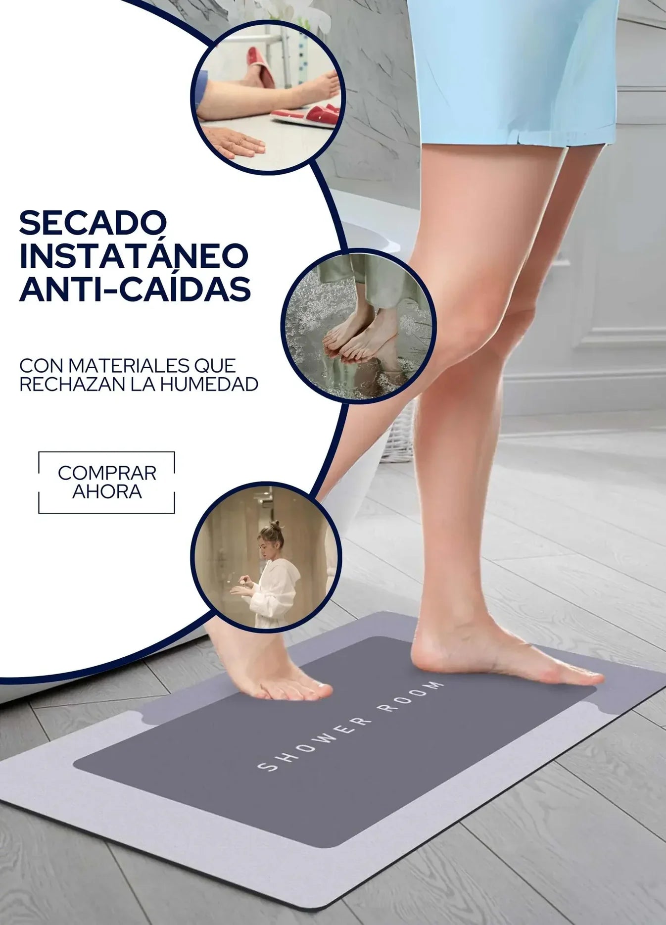 ALFOMBRA ABSORBENTE PREMIUM - SECADO RAPIDO + ENVIO GRATIS